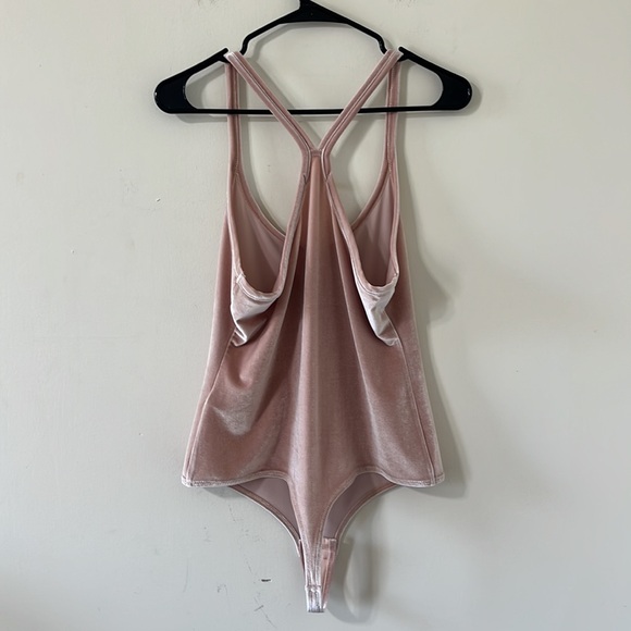 Madewell Velvet Racerback Bodysuit Size Large - Picture 7 of 13